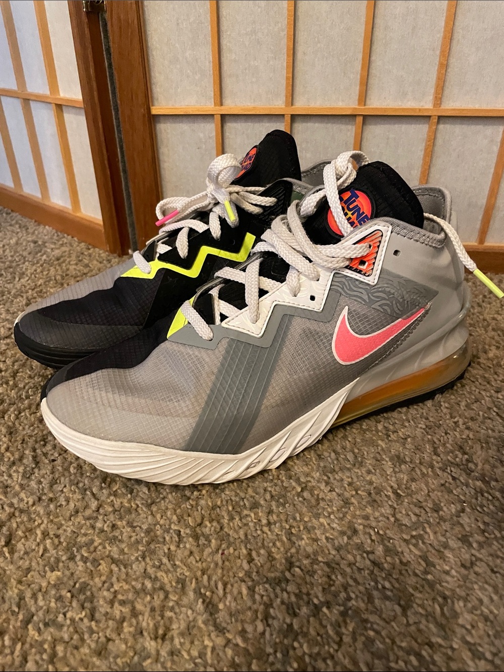 Nike React Labrons Tune Squad Bugz vs. Alien High-Top Sneakers